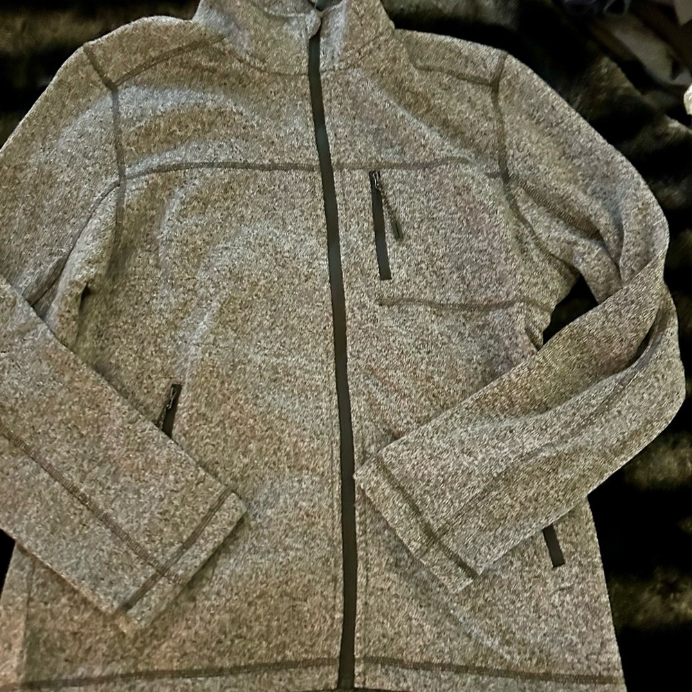 Gray Full-Zip Jacket